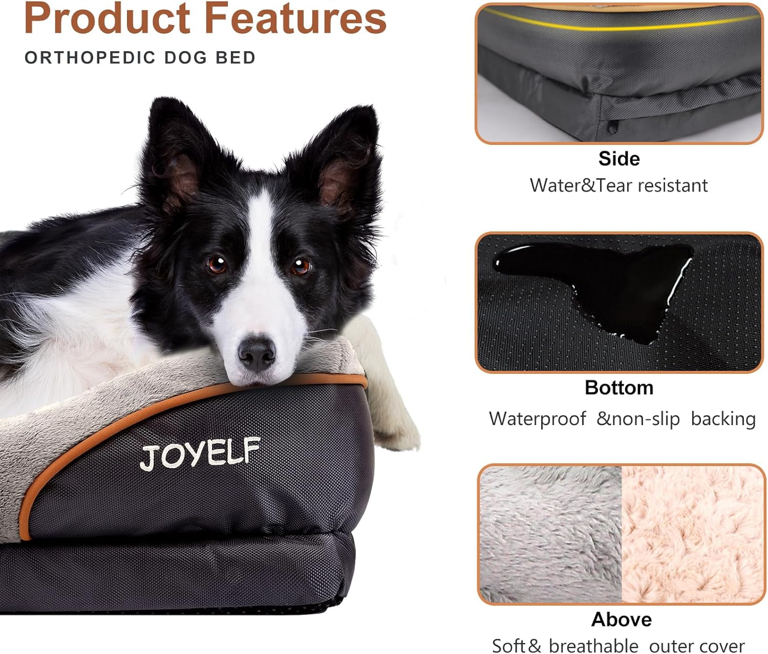 Large Memory Foam Dog Bed