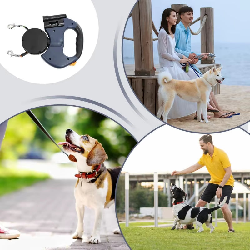 Self-Retracting Leash with LED Lights 