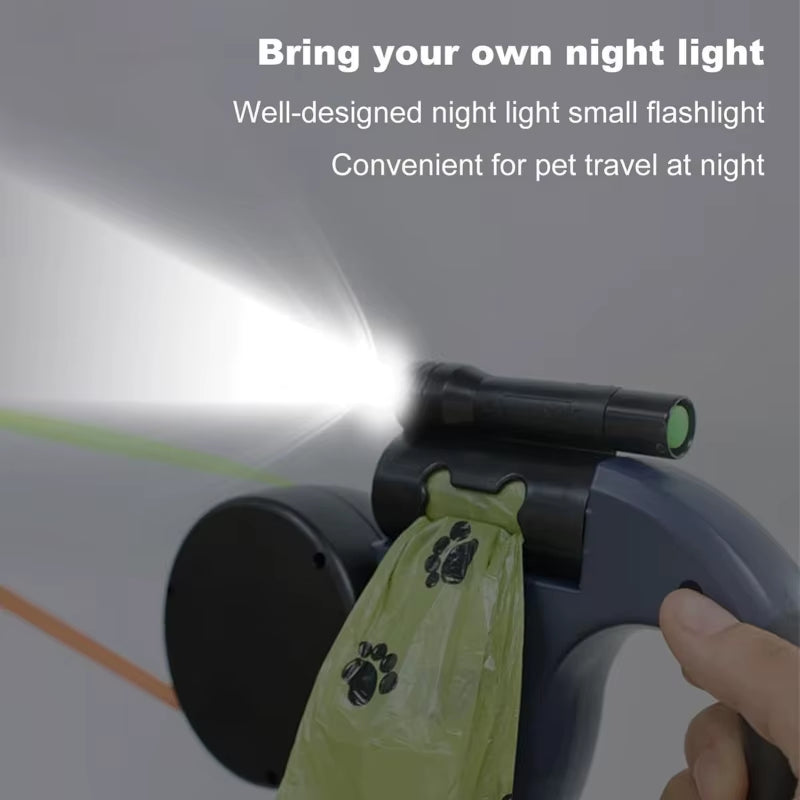 Self-Retracting Leash with LED Lights 