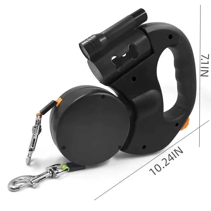 Self-Retracting Leash with LED Lights 