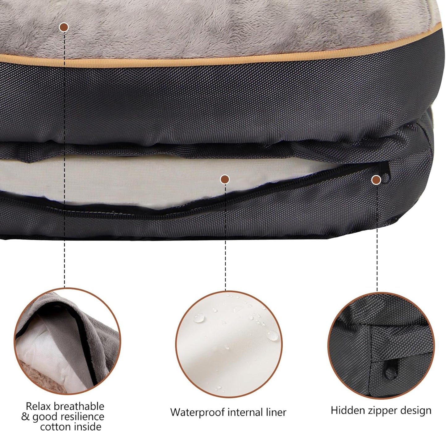 Large Memory Foam Dog Bed