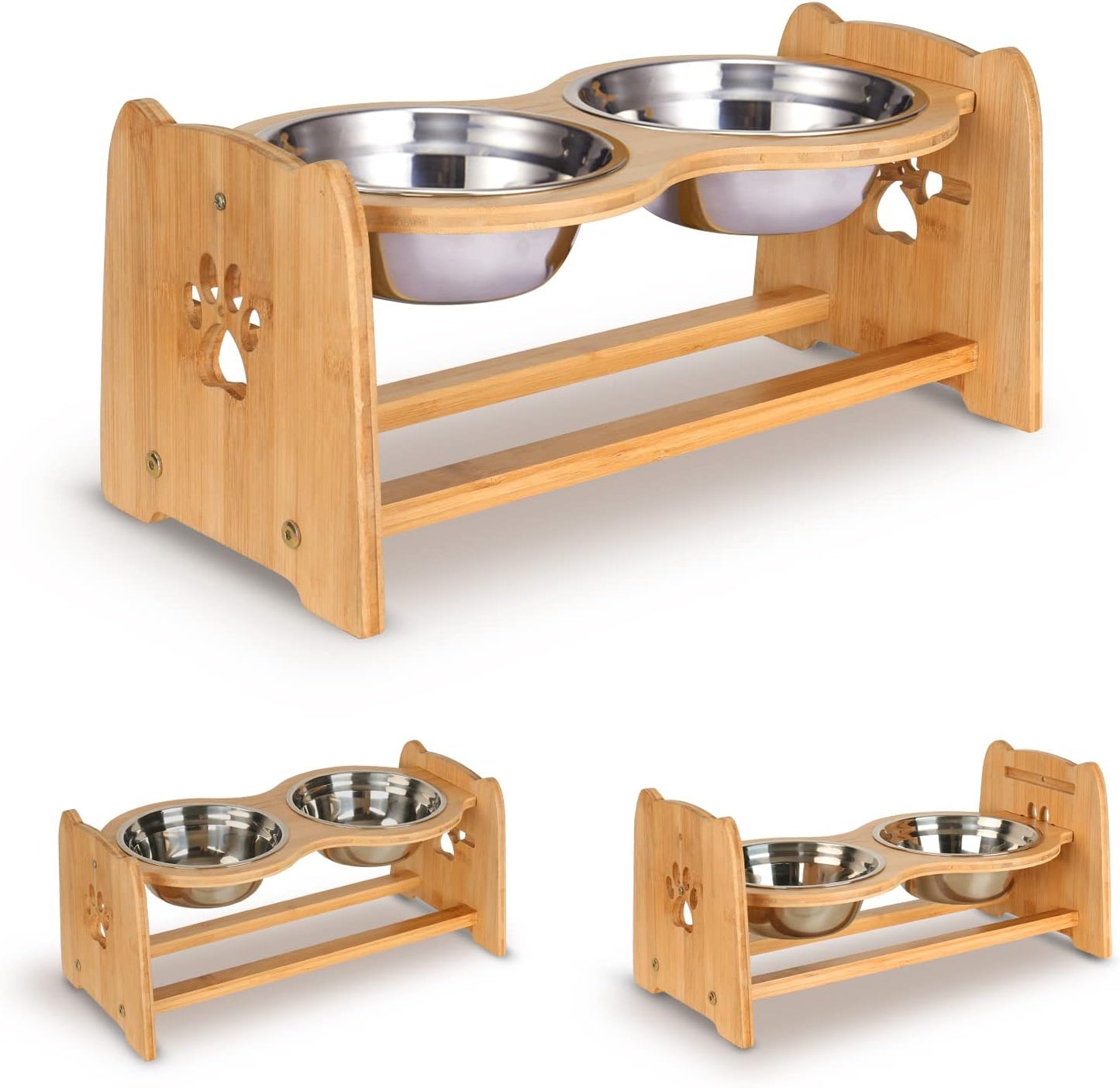 Elevated Dog Bowls for Cats and Dogs (Height 4" to 4.5")