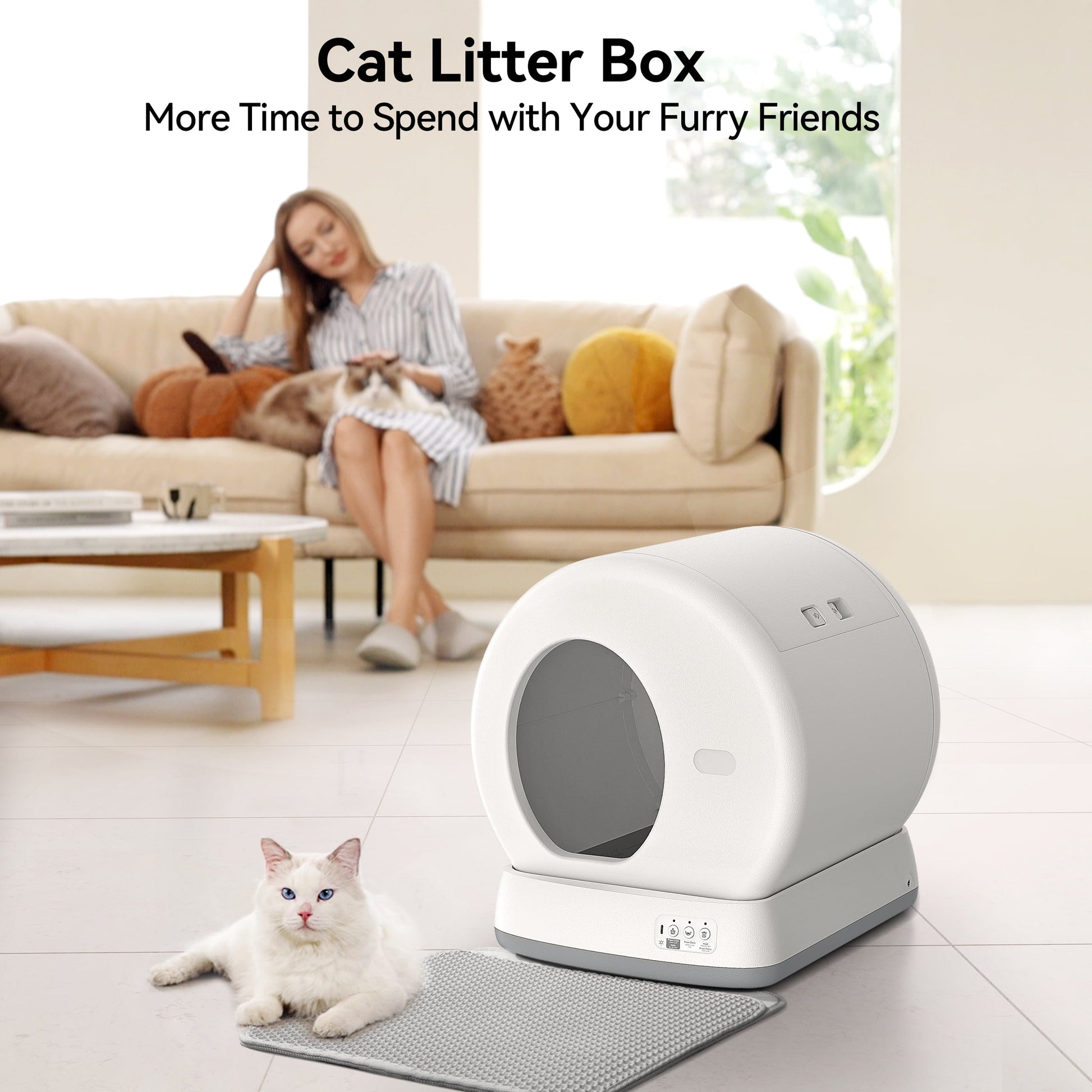 Smart Automatic Self-Cleaning  Litter Box, 