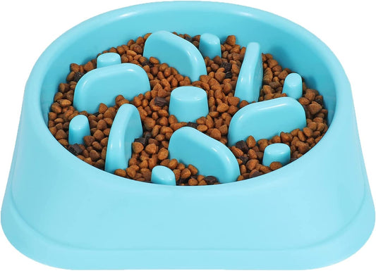 Eco-Friendly Slow Feed Dog Bowl - Non-Toxic Design to Prevent Choking and Bloat